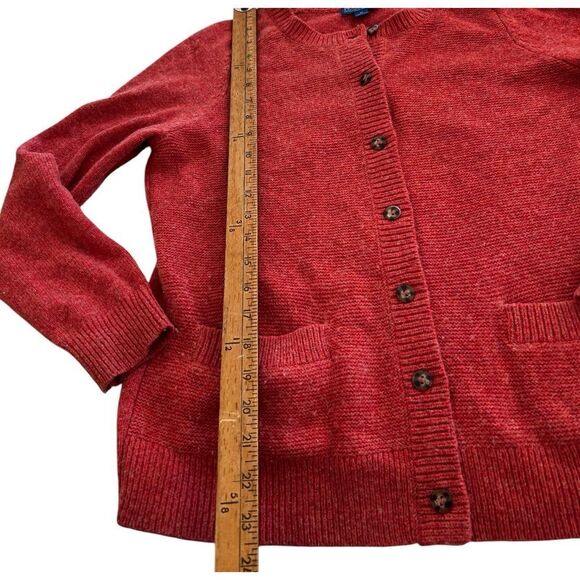 Pendleton coral Orange lambswool Sweater size medium - Picture 6 of 8